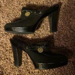 Size 10 Coach black leather woman’s shoe